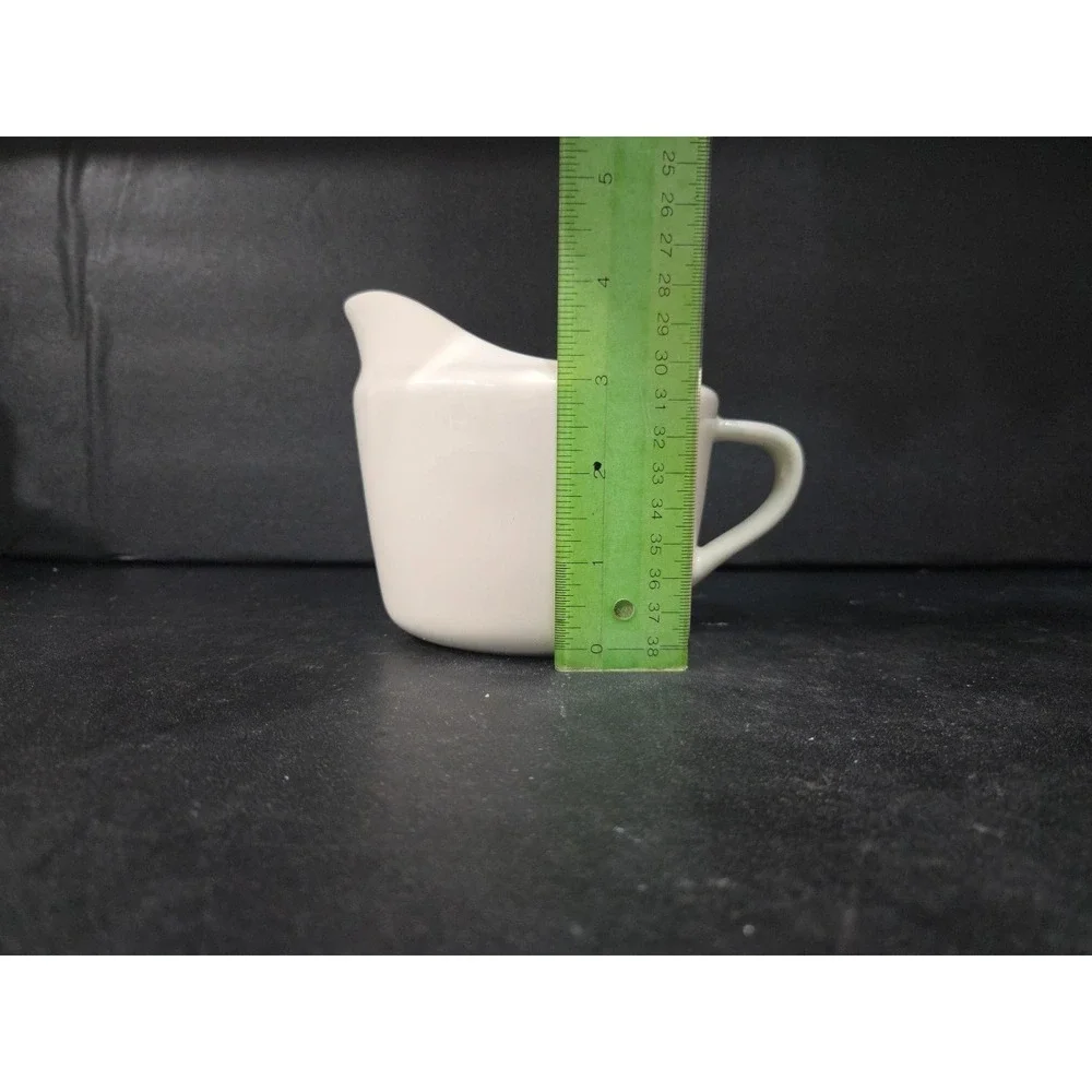 Real Simple White Creamer Pitcher, Sturdy Gravy‎ Sauce Pitcher, Butter Pitcher